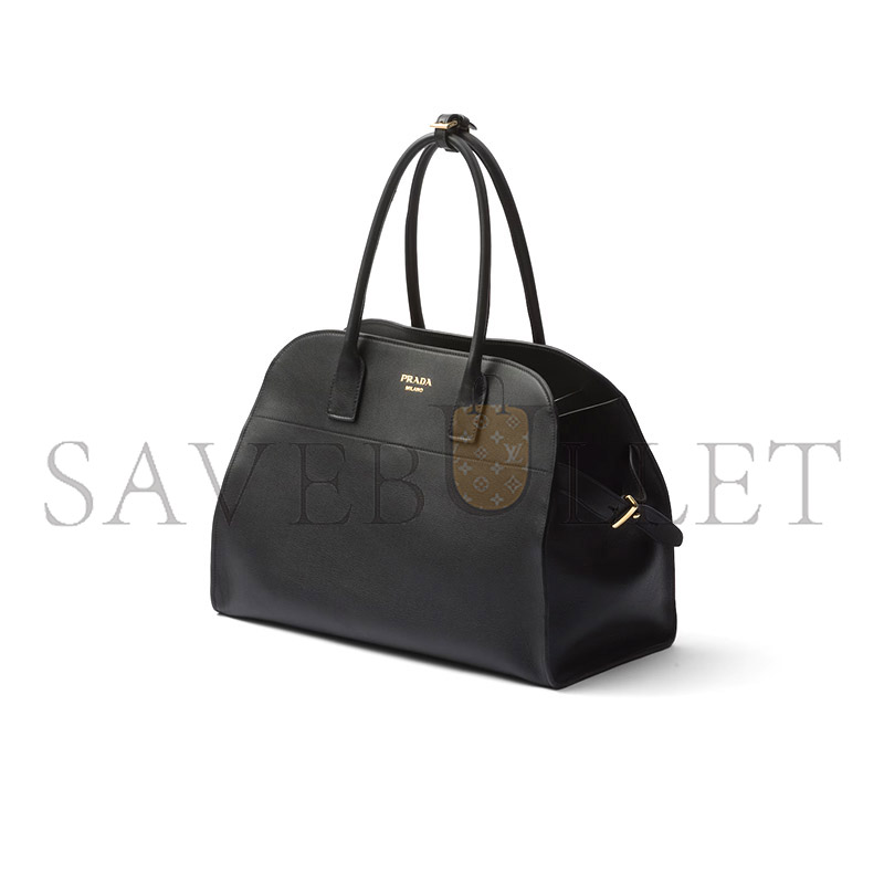 PRADA LARGE LEATHER TOTE BAG WITH BUCKLES 1BG508 (40*29*20cm) PRADA LARGE LEATHER TOTE BAG WITH BUCKLES 1BG508 (40*29*20cm)
